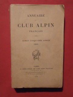 Annaire du club alpin français, 1898