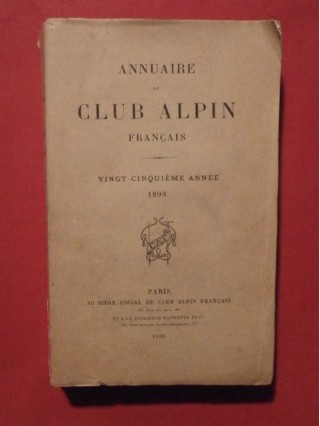 Annaire du club alpin français, 1898