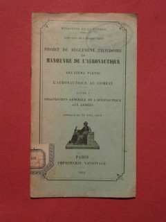 Projet de règlement provisoire de manoeuvre de l'aéronautique