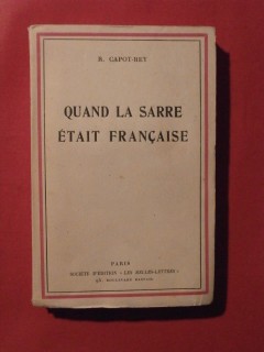 Quand la Sarre était française