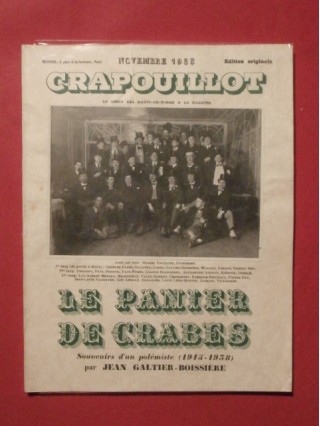 Le panier de crabes, souvenirs d'un polémiste,  le crapouillot, novembre 1933