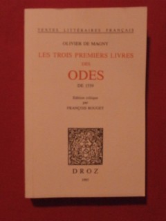 Les trois premiers livres des Odes de 1559
