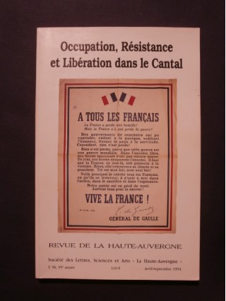 Occupation, résistance et libération dans le Cantal