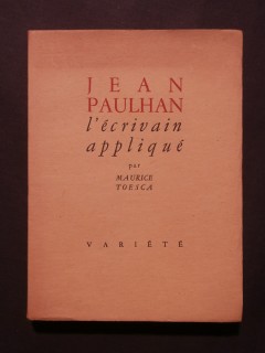 Jean Paulhan l'écrivain appliqué