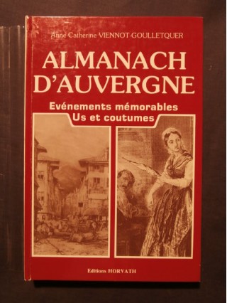Almanach d'Auvergne, événements mémorables, us et coutumes