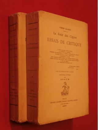 La forêt des Cippes, essais de critique, 2 tomes