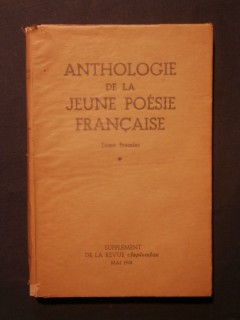 Anthologie de la jeune poésie française, tome 1