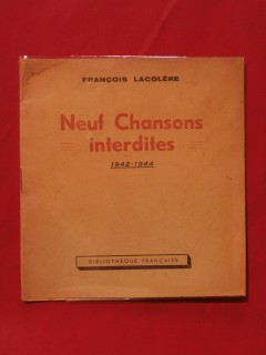 Neuf chansons inédites (1942-1944)
