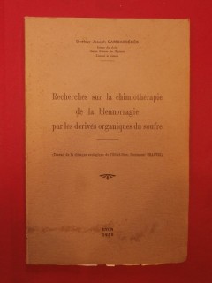 Recherches sur la chimiothérapie de la blennorragie par les dérivés organiques du soufre