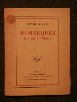 Remarques sur le bonheur