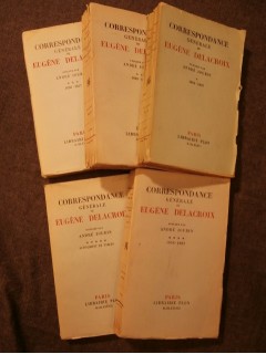 Correspondance générale de Eugène Delacroix, 5 tomes