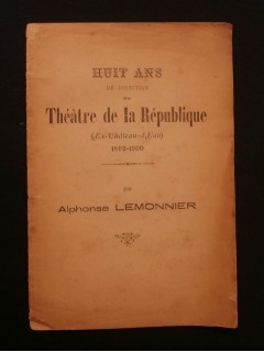 Huit ans de direction au théâtre de la République