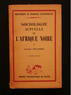 Sociologie actuelle de l'Afrique noire