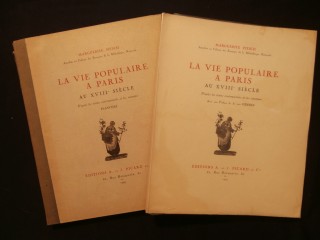 La vie populaire à Paris au XVIIIe siècle