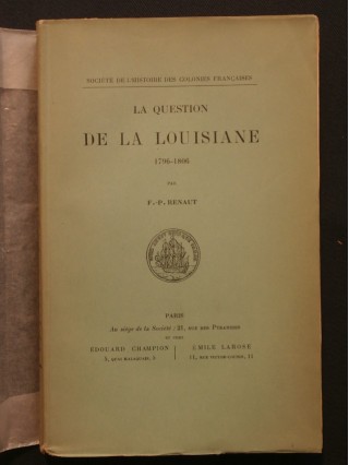 La question de Louisiane (1796-1806)