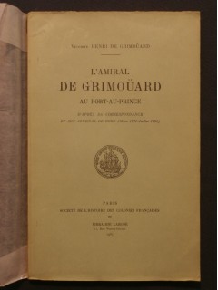 L'amiral de Grimoüard au Port au Prince