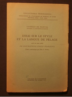 Essai sur le style et la langue de Pélage