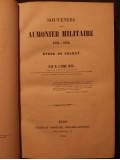 Souvenirs d'un aumonier militaire, 1826-1850, étude du soldat