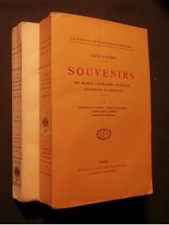 Souvenirs des milieux littéraires, politiques, artistiques et médicaux, 2 tomes