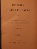 Histoire d'Aix les Bains, 2 tomes