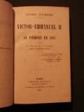 Victor Emmanuel 2 et le Piémont en 1858