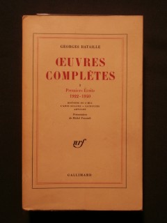 Oeuvres complètes, tome 1