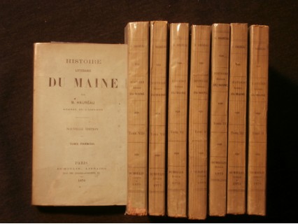 Histoire littéraire du Maine, 8 tomes