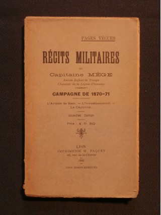 Récits militaires, campagne de 1870-1871