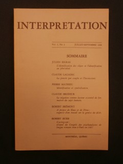 Interprétation, volume 2, n°3