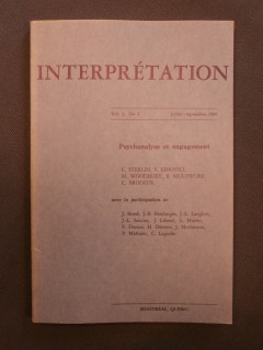 Interprétation, psychanalyse et engagement