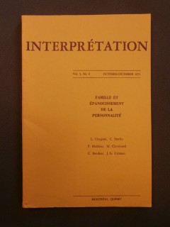 Interprétation, famille et épanouissement de la personnalité