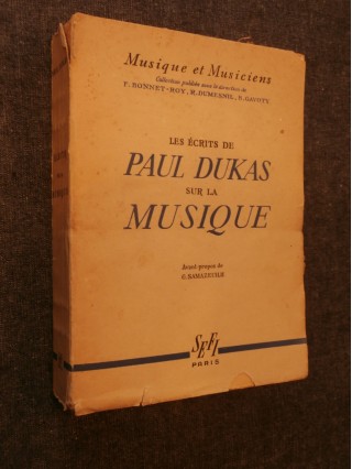 Les écrits de Paul Dukas sur la musique