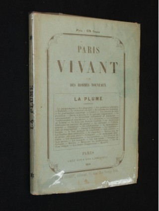 Paris vivant, la plume