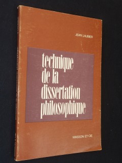 Technique de la dissertation philosophique