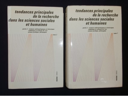 Tendances principales de la recherche dans les sciences sociales et humaines, 2 tomes