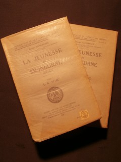 La jeunesse de Swinburne (1837-1867), 2 tomes