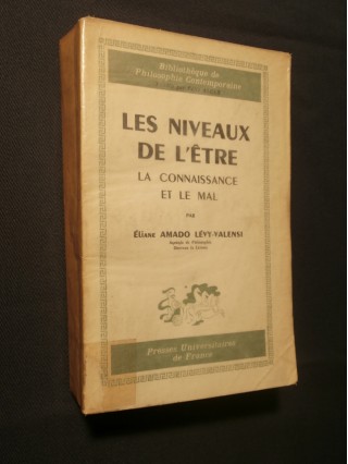 Les niveaux de l'être, la connaissance et le mal