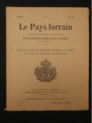 Le pays lorrain, n°6 1938