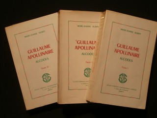 Guillaume Apollinaire, alcools, 3 tomes
