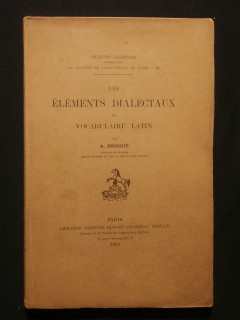 Les éléments dialectaux du vocabulaire latin