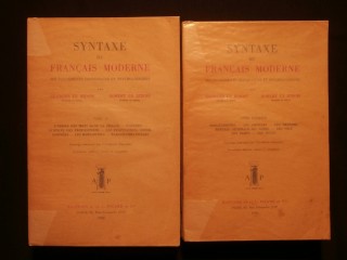 Syntaxe du français moderne, 2 tomes