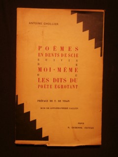 Poèmes en dents de scie, suivis de moi-même ou les dits du poète egrotant