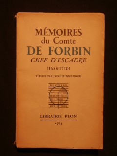 Mémoires du comte de Forbin, chef d'escadre (1656-1710)