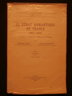 Le débat romantique en France 1813-1830