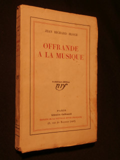 Offrande à la musique