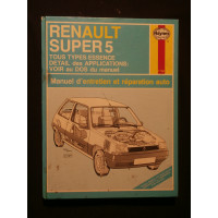 Renault super 5, manuel d'entretien et réparation auto