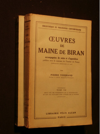 Oeuvres de Maine de Biran, tome 8 et 9, essais sur les fondements de la psychologie