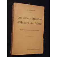 Les débuts littéraires d'Honoré de Balzac